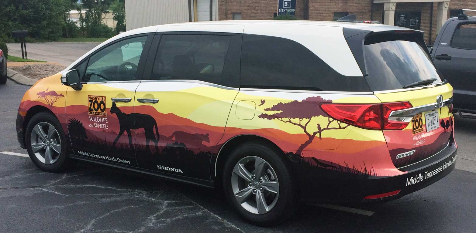 Nashville Zoo vehicle wrap