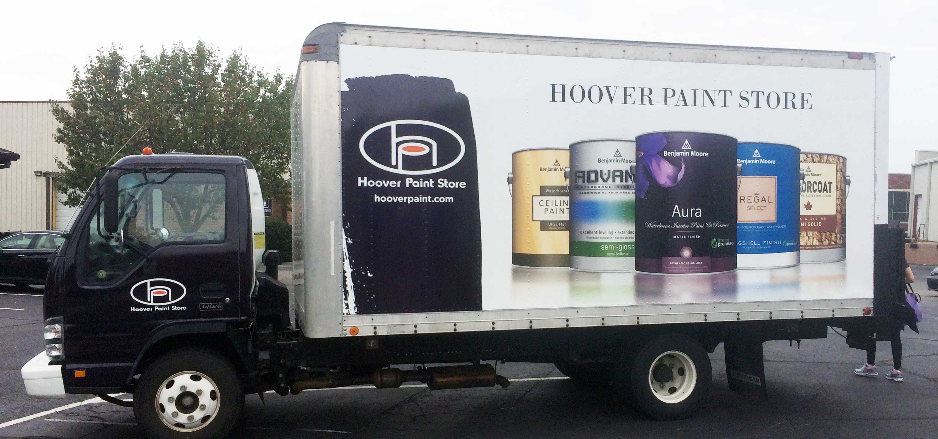 Hoover Paint Store truck wrap