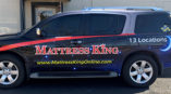 Matress King vehicle wrap