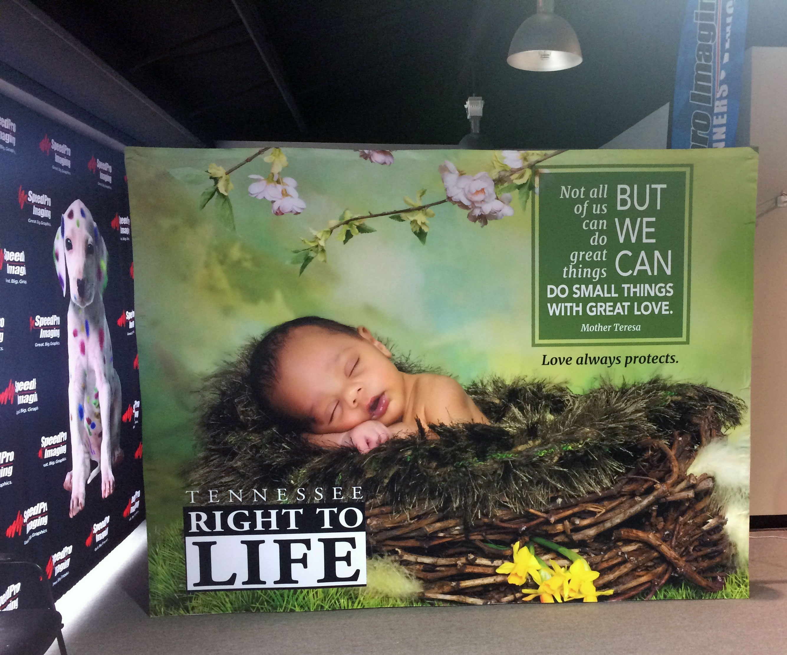 Right to Life banner