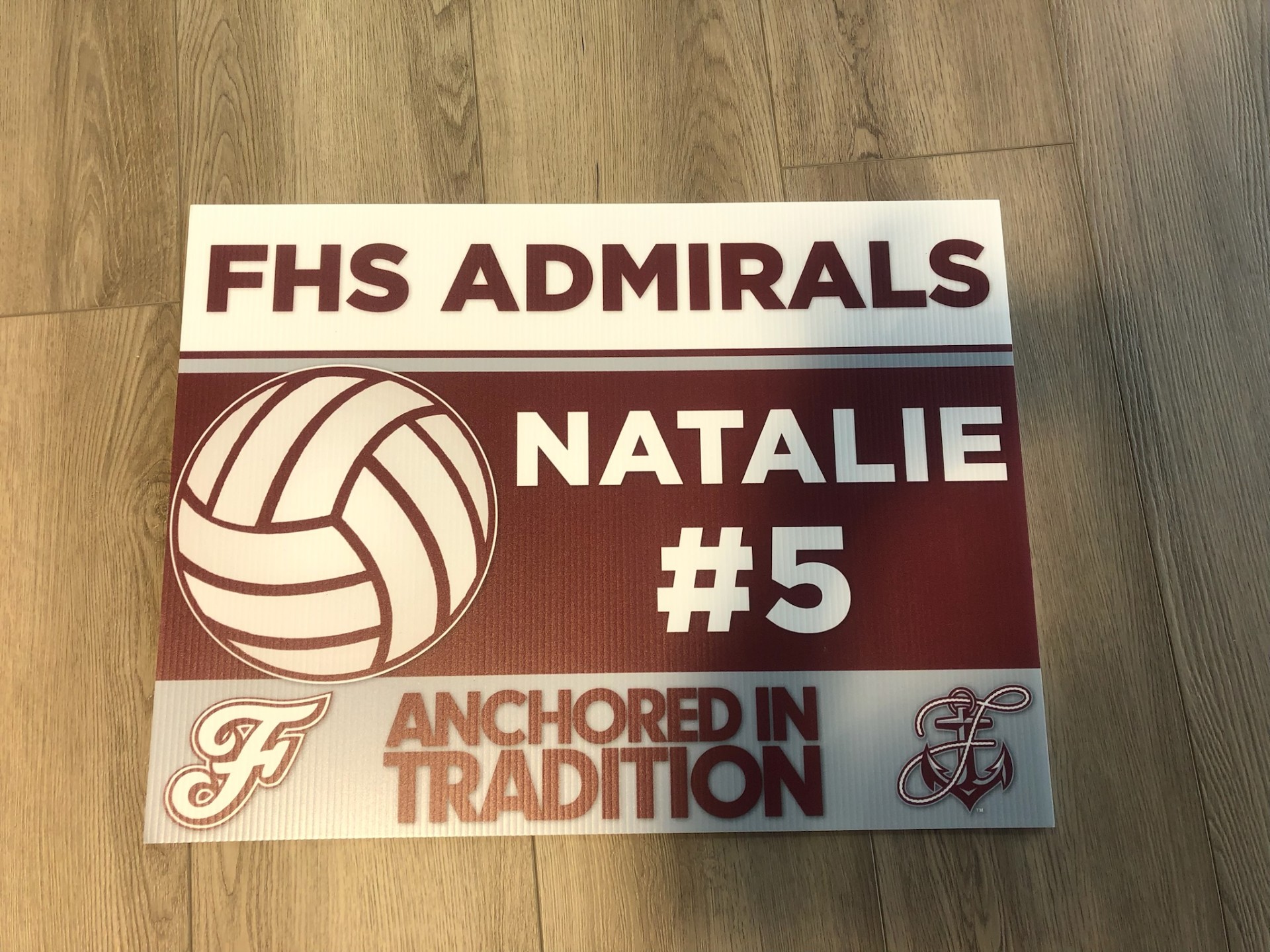 Franklin High School Volleyball Yard Sign