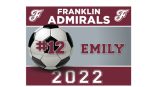 Franklin TN Admirals Girls Soccer Team Yard Sign