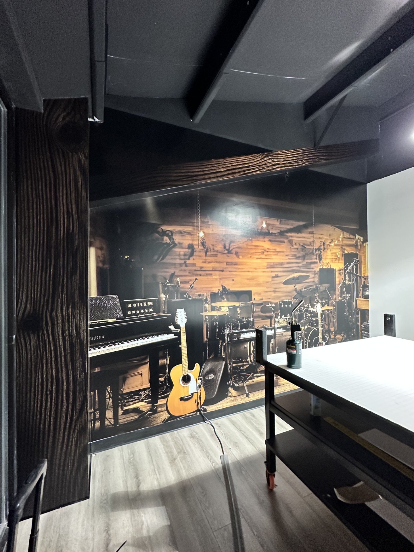 Music studio wall mural