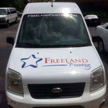 Freeland painting car wrap