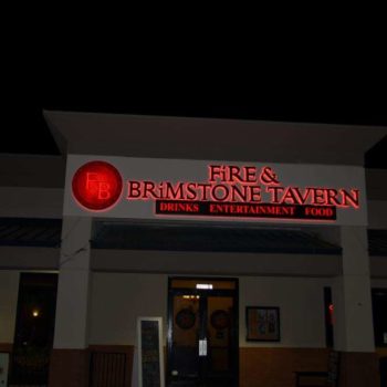 Fire brimstone tavern building