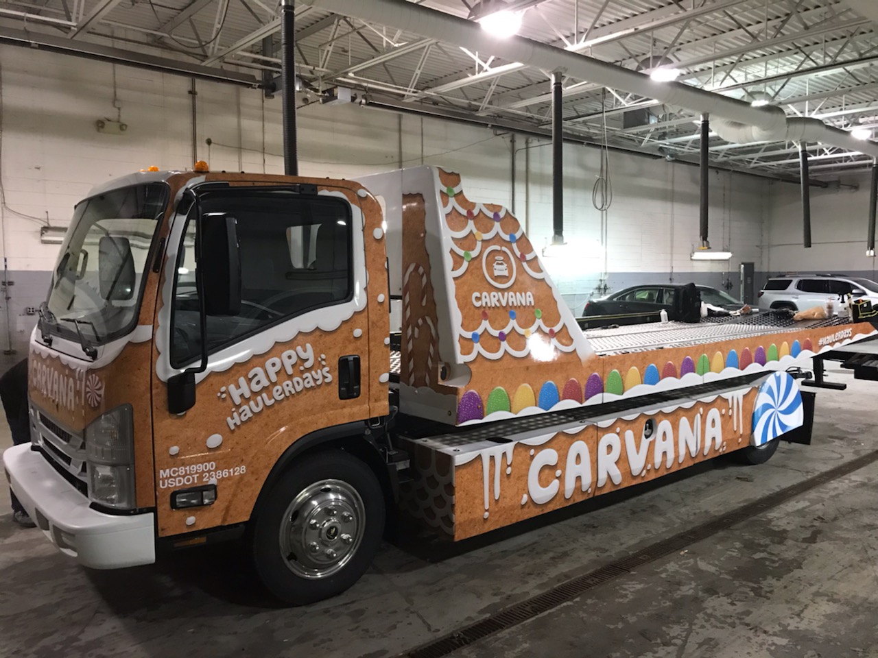 Carvana Truck wrap