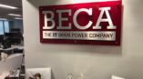 Beca company sign