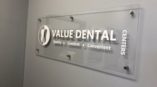 Value Dental glass sign