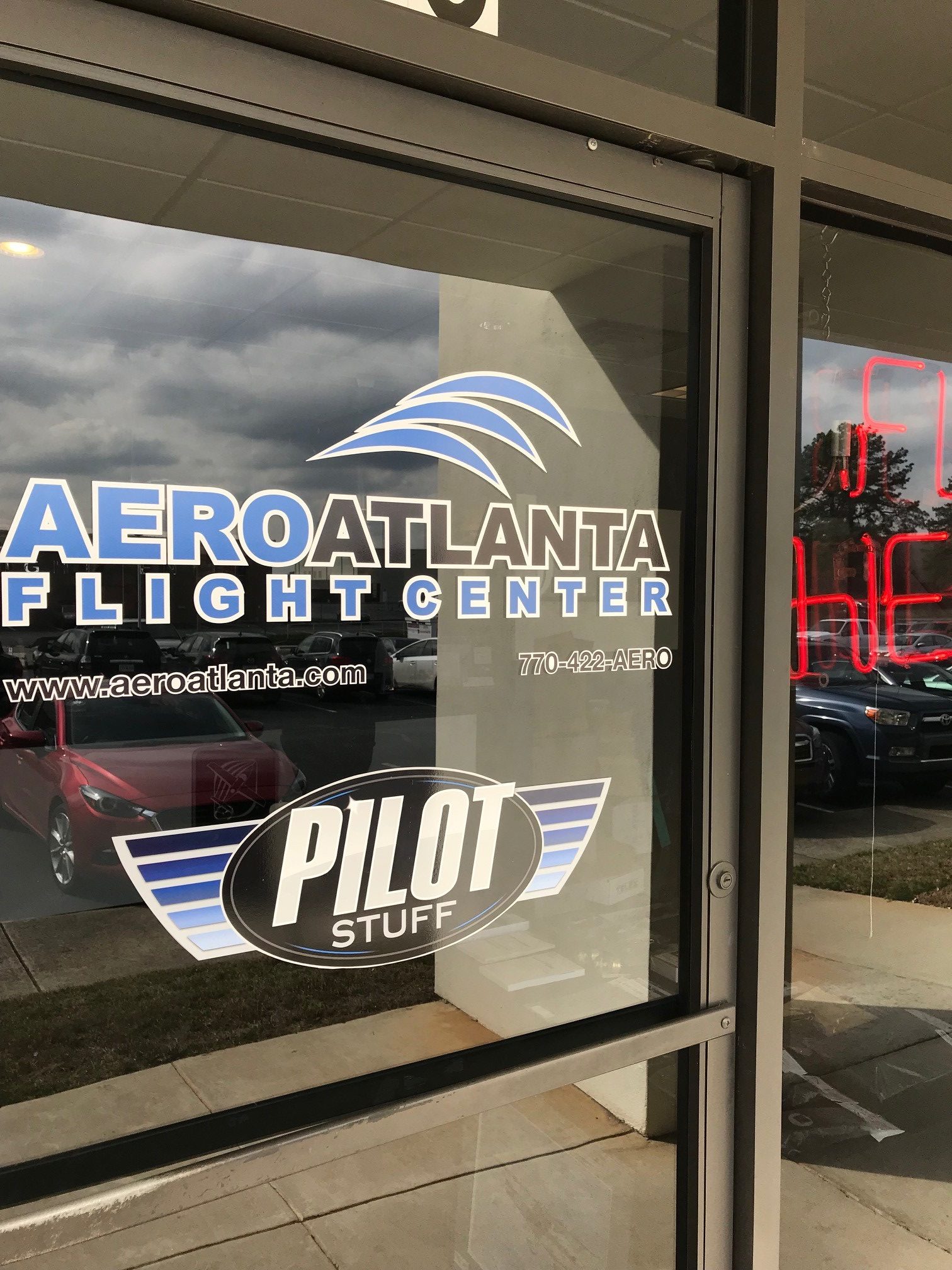 Aero Atlanta flight center vinyl