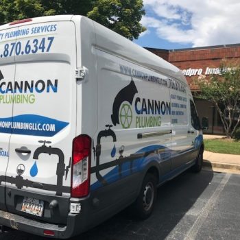 Cannon plumbing van wrap
