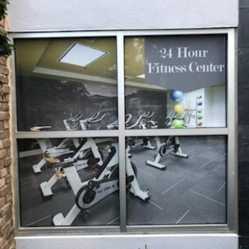 24 hour fitness center vinyl