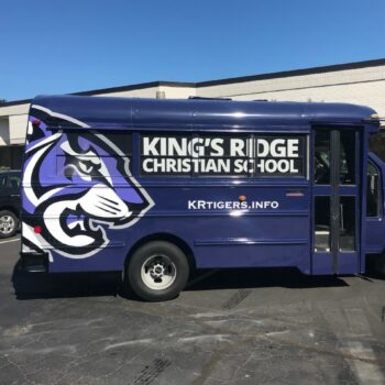 Full Wrap for Kings Ridge HS Shuttle Van