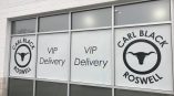 Frosted window wrap for Carl Black in Roswell