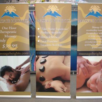 Retractable Banners for Massage Heights
