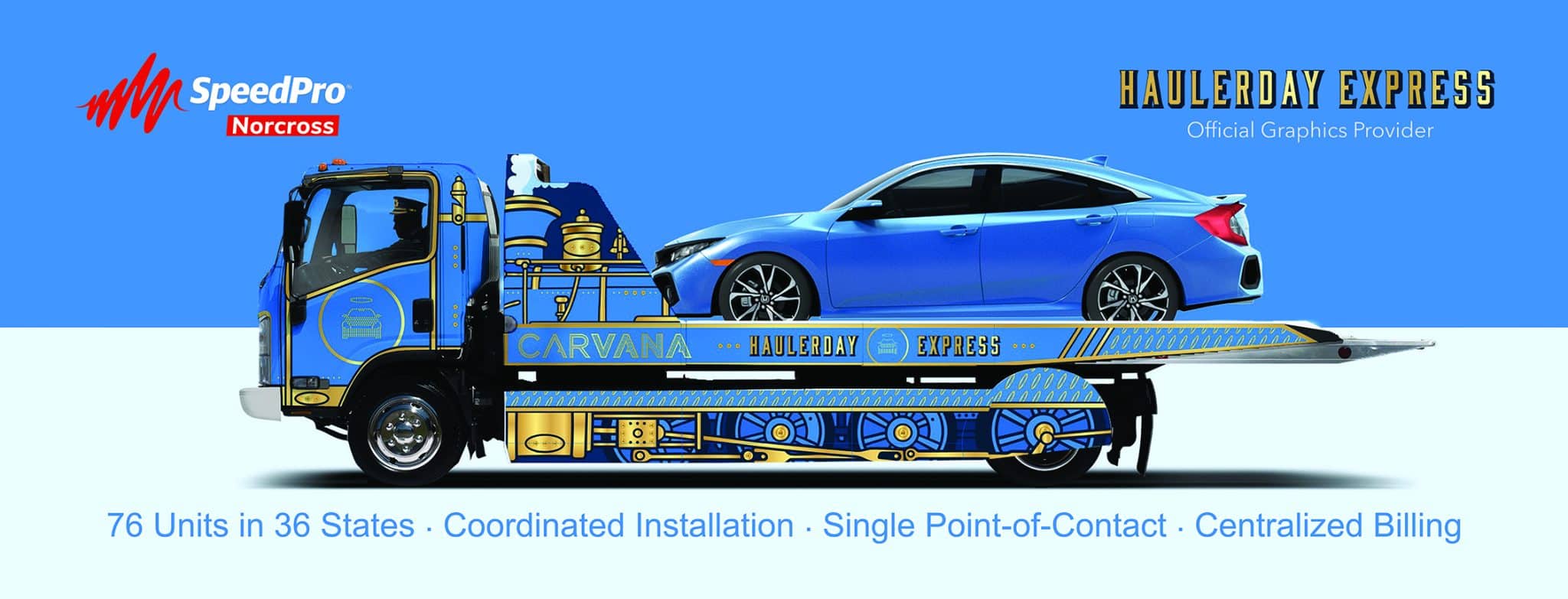 2025 Carvana Holiday Hauler Promotion of Fleet Graphics done Nationwide