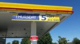 Shell gas station banner