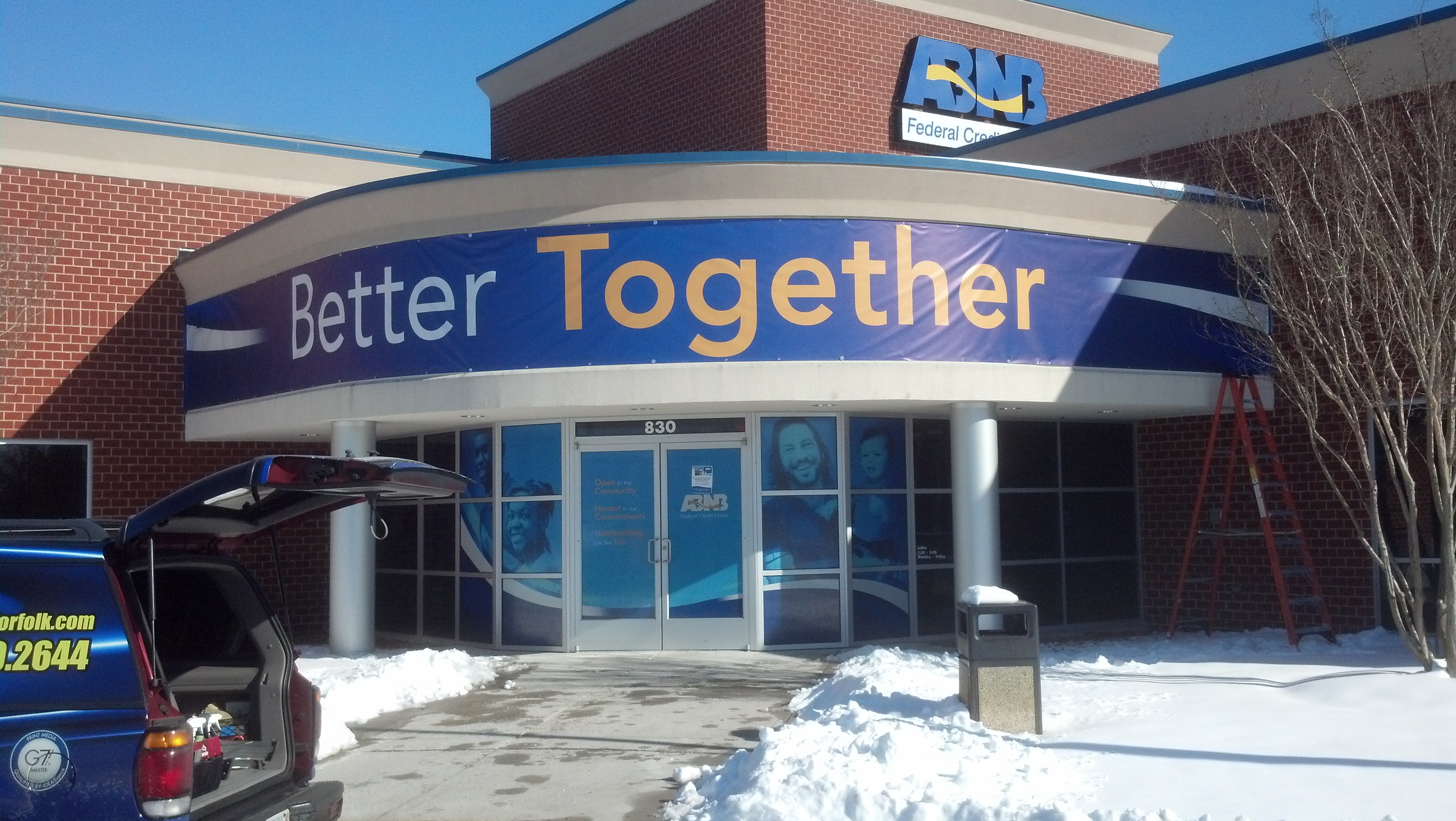 ABNB outdoor building graphics