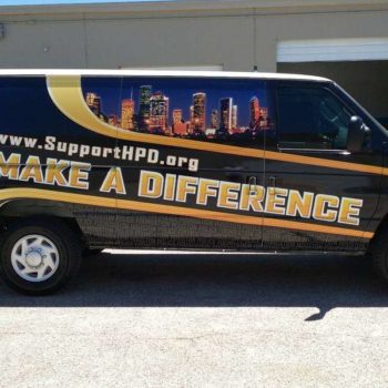 Houston Police van wrap 