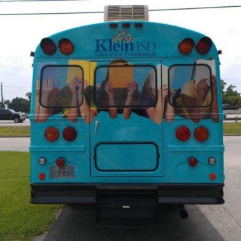Klein ISD Education Foundation school bus wrap 
