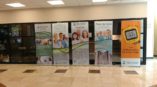 medical center retractable banner stands 