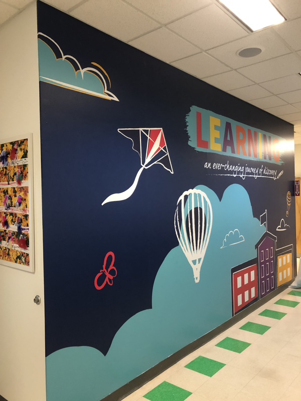 Learning wall covering