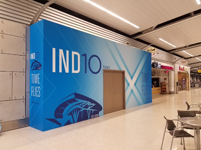 IND 10 wall graphic