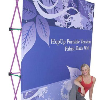 HopUp Portable Tension Fabric Back Wall sample