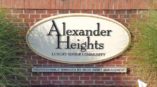 Alexander Heights outdoor sign