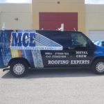 modern construction experts llc roofing experts van wrap 