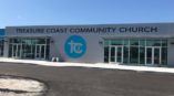 treasure coast community church logo outside of building