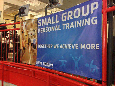 Small Group Personal Training Indoor Banner