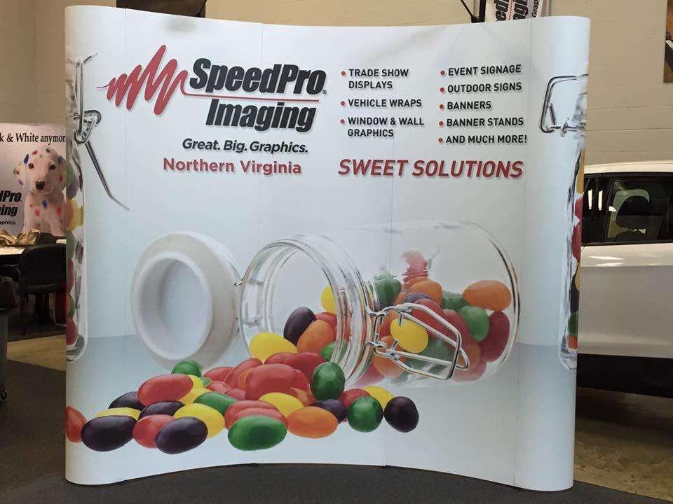 SpeedPro large banner graphic for tradeshows