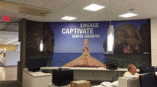 Engage Captivate Ignite Growth Wall Mural Inside an office