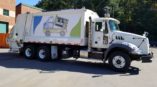 Garbage truck child's drawing art