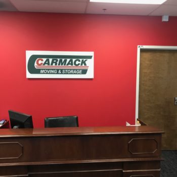 Carmack wall sign for office