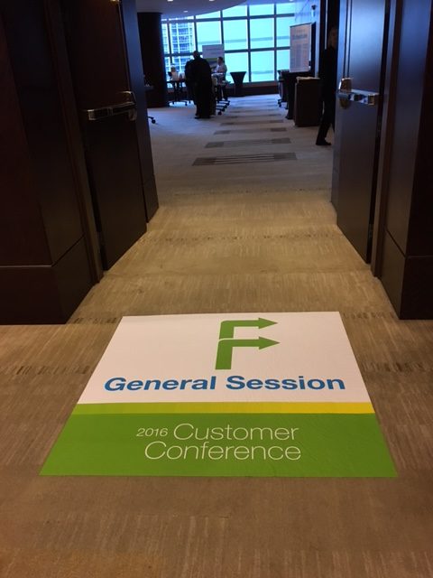 Conference floor graphic