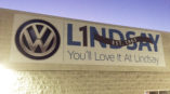 Volkswagen building side graphic