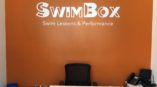 Swim Box orange wall 