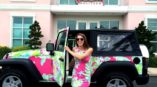 Lilly Pulitzer matching Jeep and dress