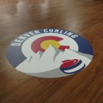 Denver Curling floor decal