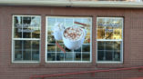 Coffee Cup Graphic, Window Decal