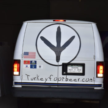 Turkeyfoot Beer vehicle wrap rear view