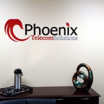 Phoenix TelecomSolutions indoor wall signage