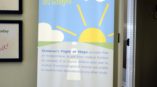 A pullup banner stand and display made for Children's Flight of Hope.