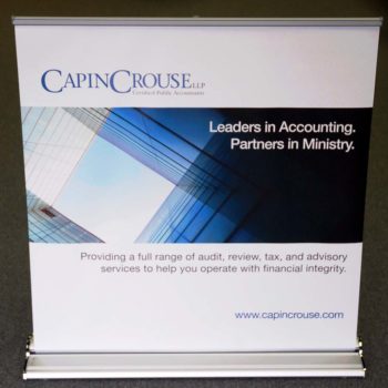 Capin Crouse LLP wide banner stand