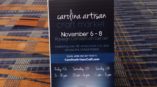 Carolina Artisan Craft Market plastic a-frame event sign 