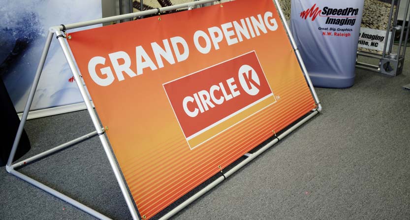 Circle K outdoor event sign 