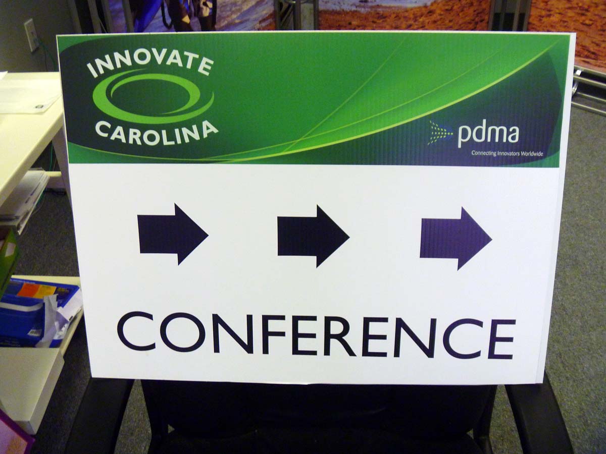 Innovate Carolina Coroplast sign 