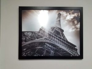 Image of a metal print, installed in an office in Morrisville, NC.