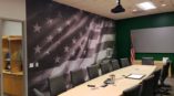 Custom Printed WallPaper for Oak Grove Technologies conference room in Raleigh, NC